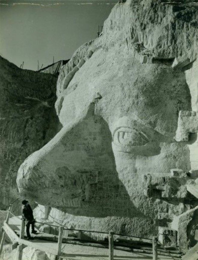 Фотографии Горы Рашмор на стадии строительства