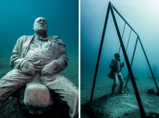 Молчаливые, но красноречивые фигуры на дне океана