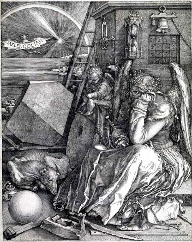 «Меланхолия I». (1514). Автор: Альбрехт Дюрер. ¦ Фото: kaplyasveta.ru. Меланхолия I 1514 Автор Альбрехт Дюрер Фото kaplyasvetaru
