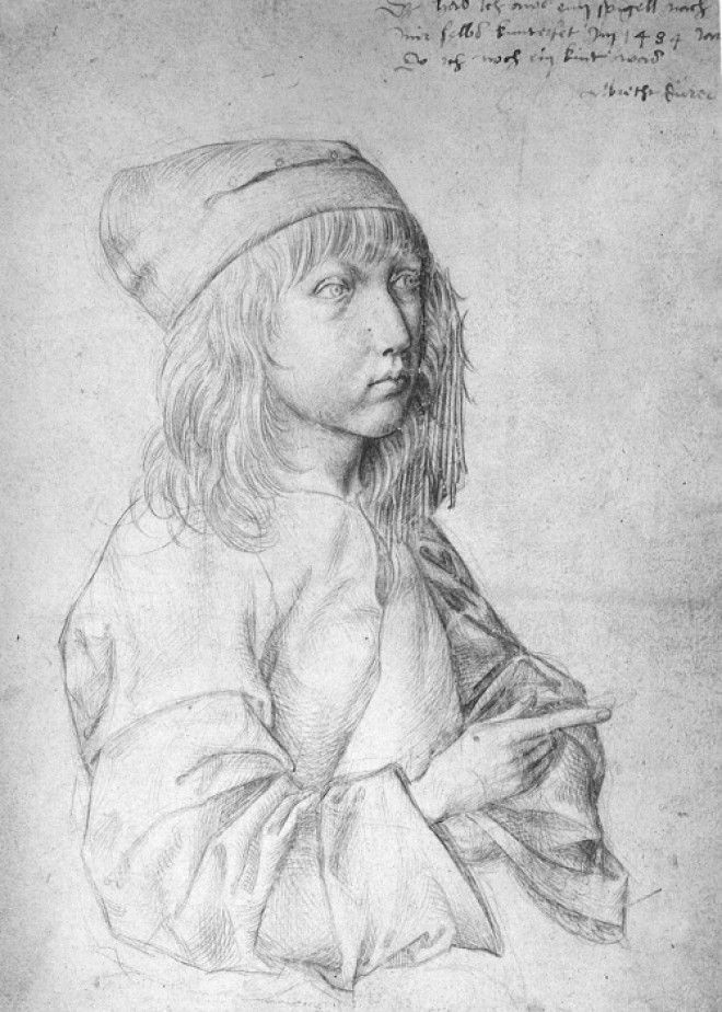 Первый автопортрет Дюрера, выполненный в 13 лет. Автор А. Дюрер. ¦ Фото: wikiart.org. Первый автопортрет Дюрера выполненный в 13 лет Автор А Дюрер Фото wikiartorg